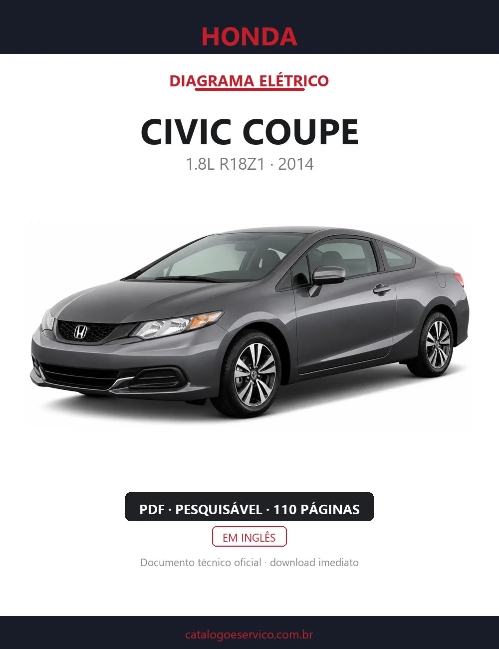 Diagrama Elétrico Honda Civic Coupe — capa