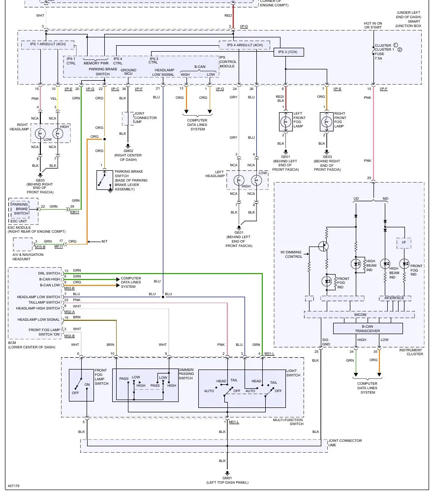 Diagrama Elétrico Hyundai Elantra GT — prancha de circuito 4