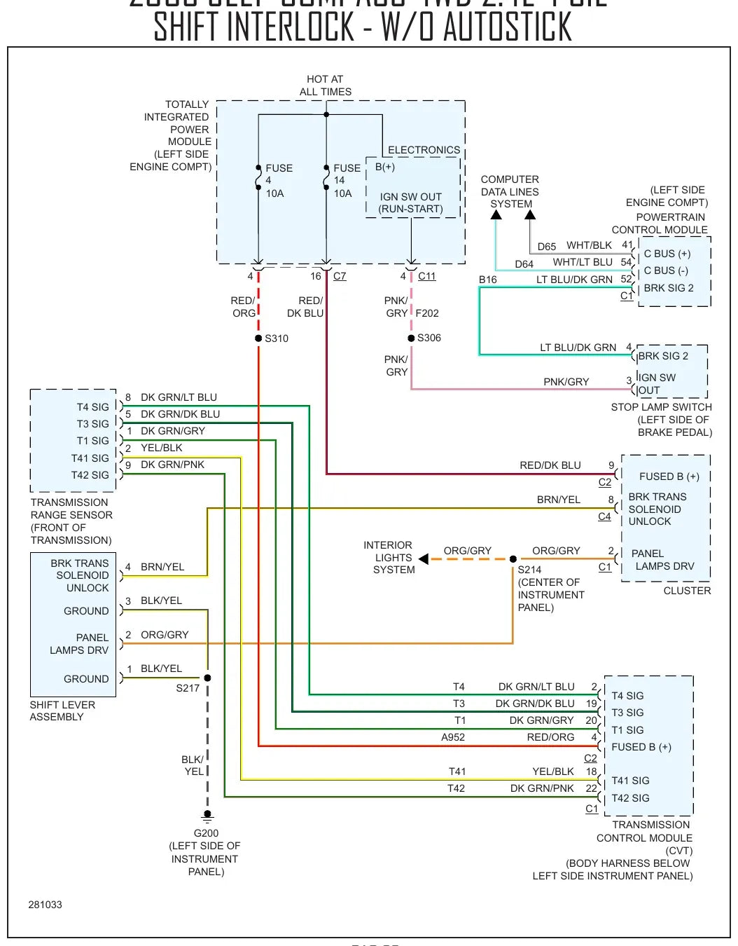 Diagrama Elétrico Jeep Compass — prancha de circuito 1