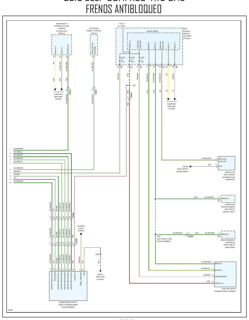 Diagrama Elétrico Jeep Compass — prancha de circuito 4
