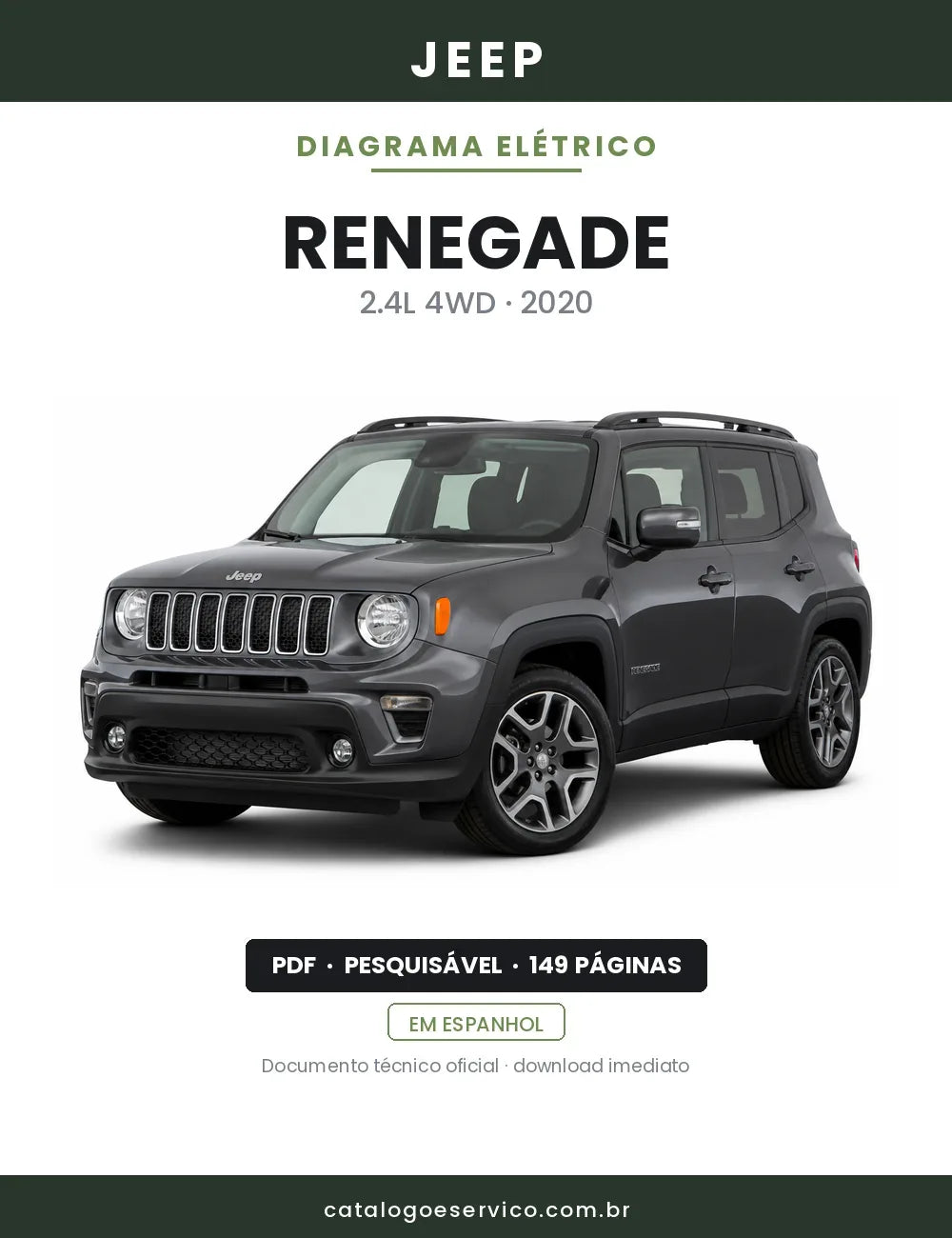 Diagrama Elétrico Jeep Renegade — capa