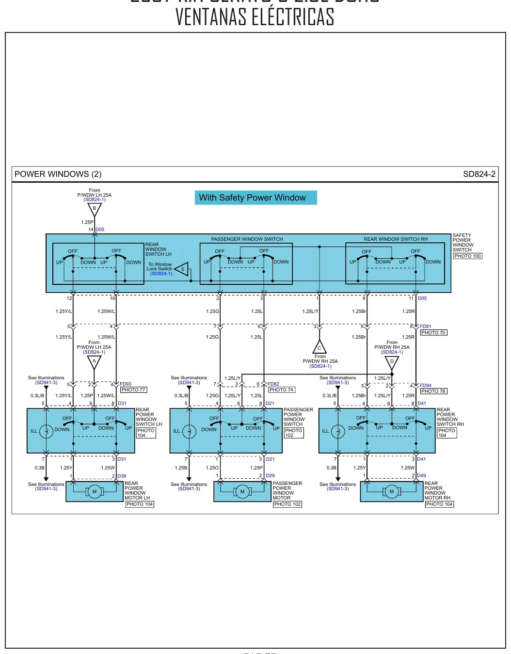 Diagrama Elétrico Kia Cerato — prancha de circuito 3