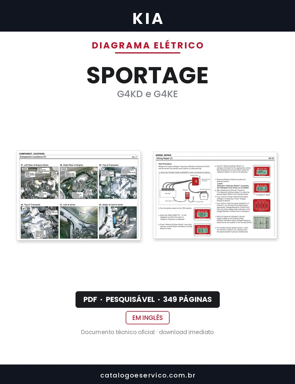 Diagrama Elétrico Kia Sportage — capa