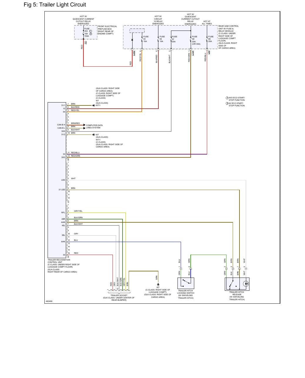 Diagrama Elétrico Mercedes-Benz C350 4Matic 3.5L 2015 — Mercedes C350 4Matic 2015: módulos SAM, COMAND e - diagrama 1