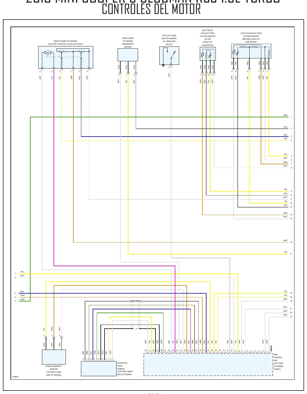 Diagrama Elétrico MINI Cooper S Clubman R55 — prancha de circuito 4