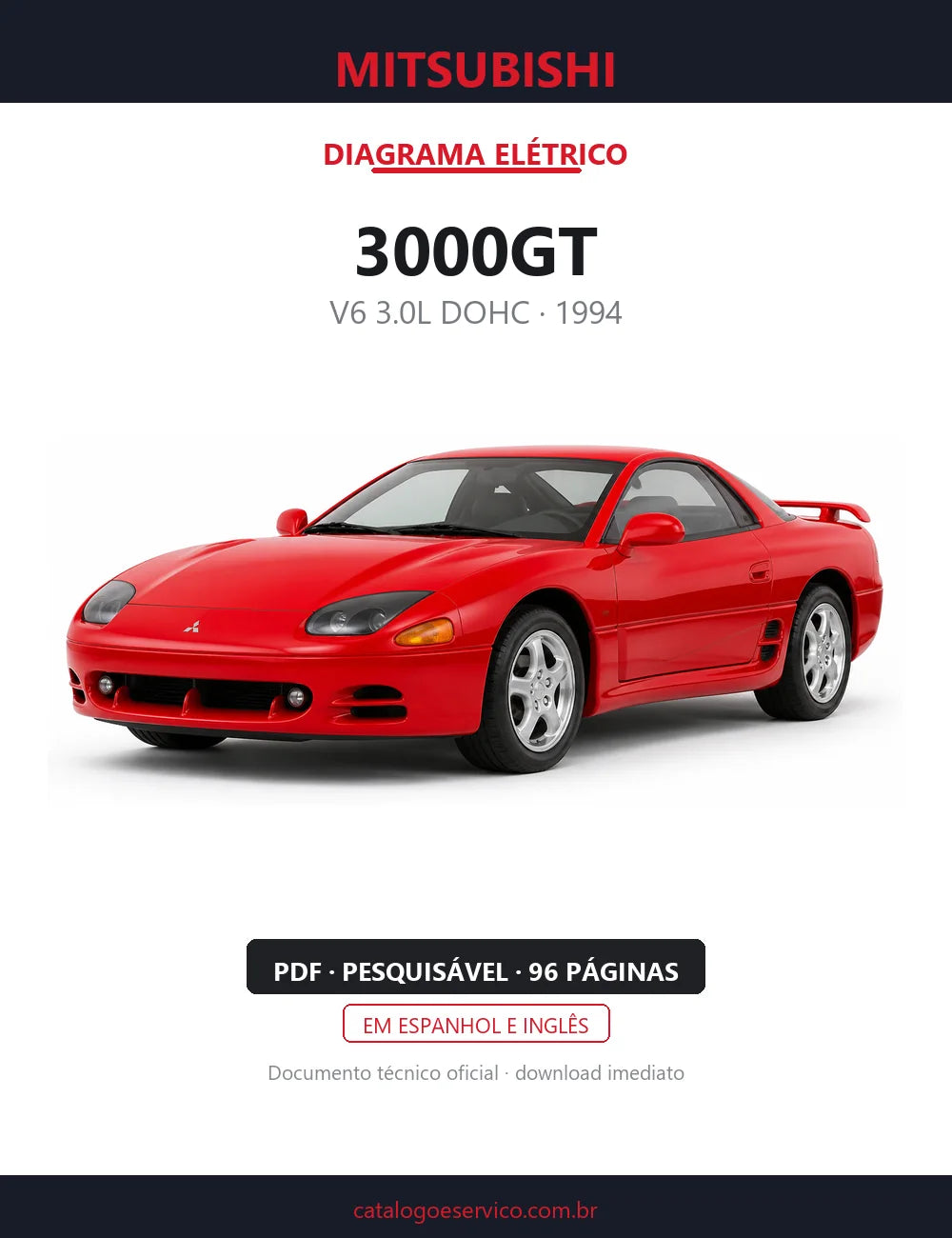 Diagrama Elétrico Mitsubishi 3000GT — capa