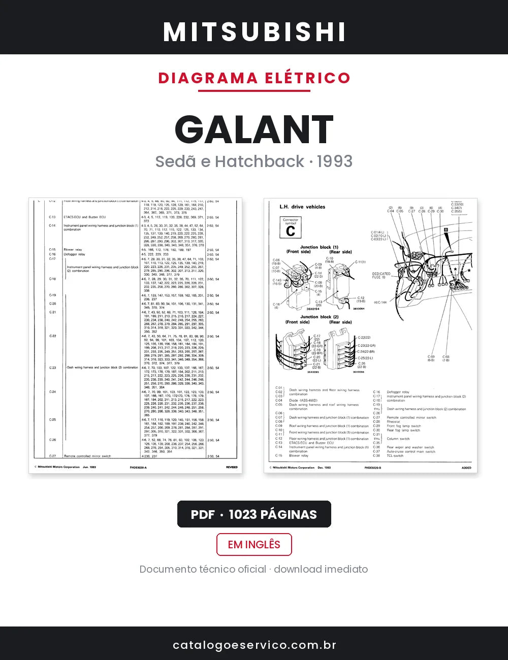 Diagrama Elétrico Mitsubishi Galant — capa