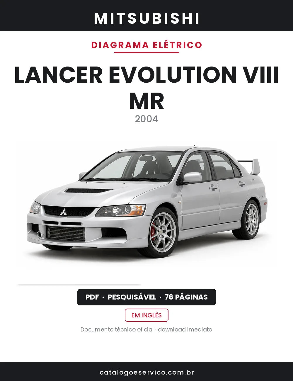 Diagrama Elétrico Mitsubishi Lancer Evolution VIII MR — capa