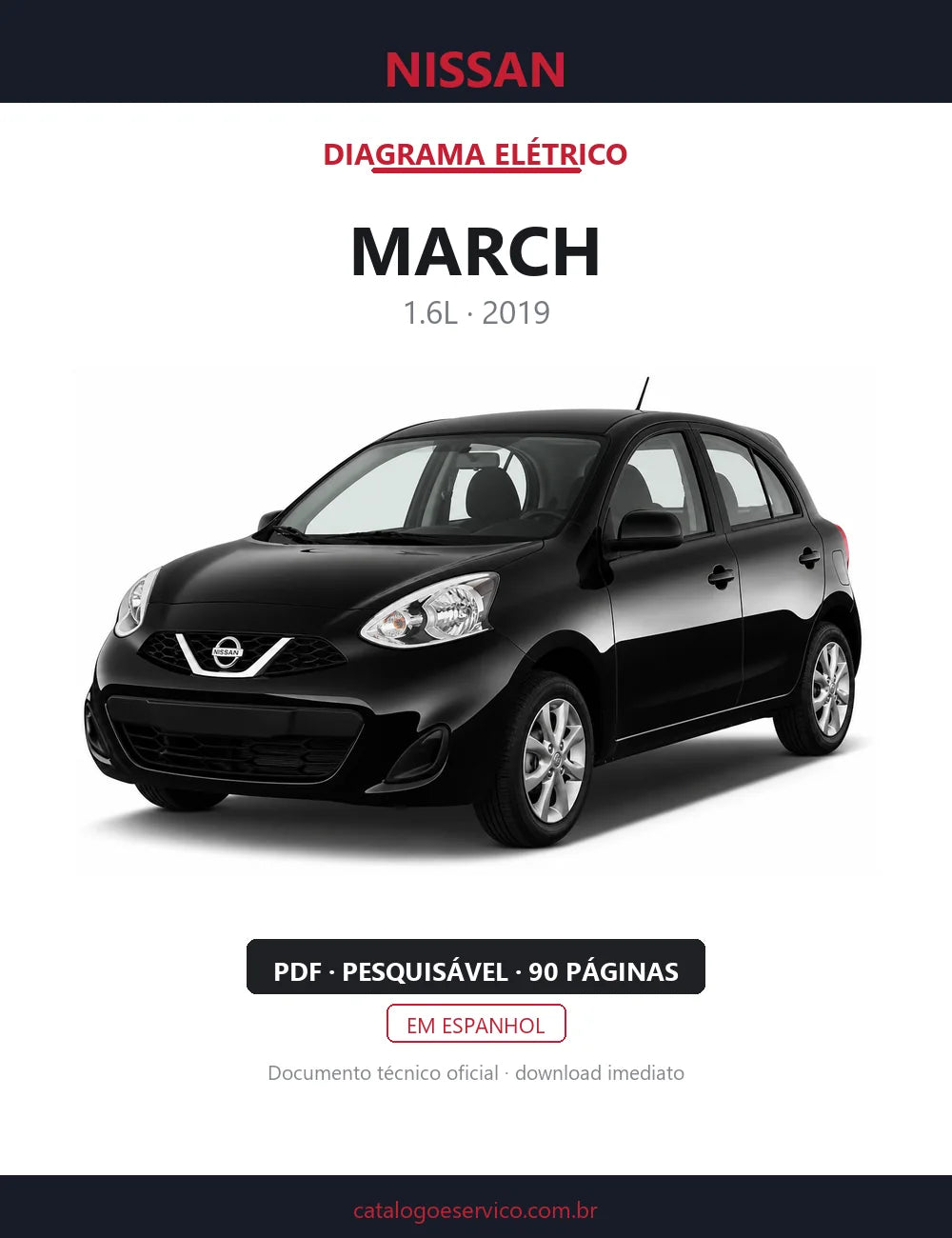 Diagrama Elétrico Nissan March — capa
