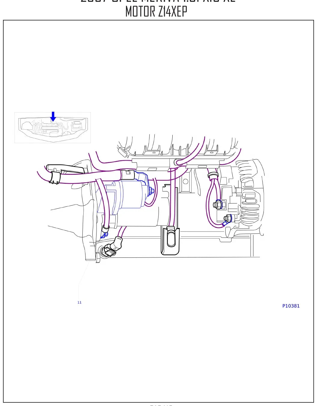 Diagrama Elétrico Opel Meriva — prancha de circuito 1