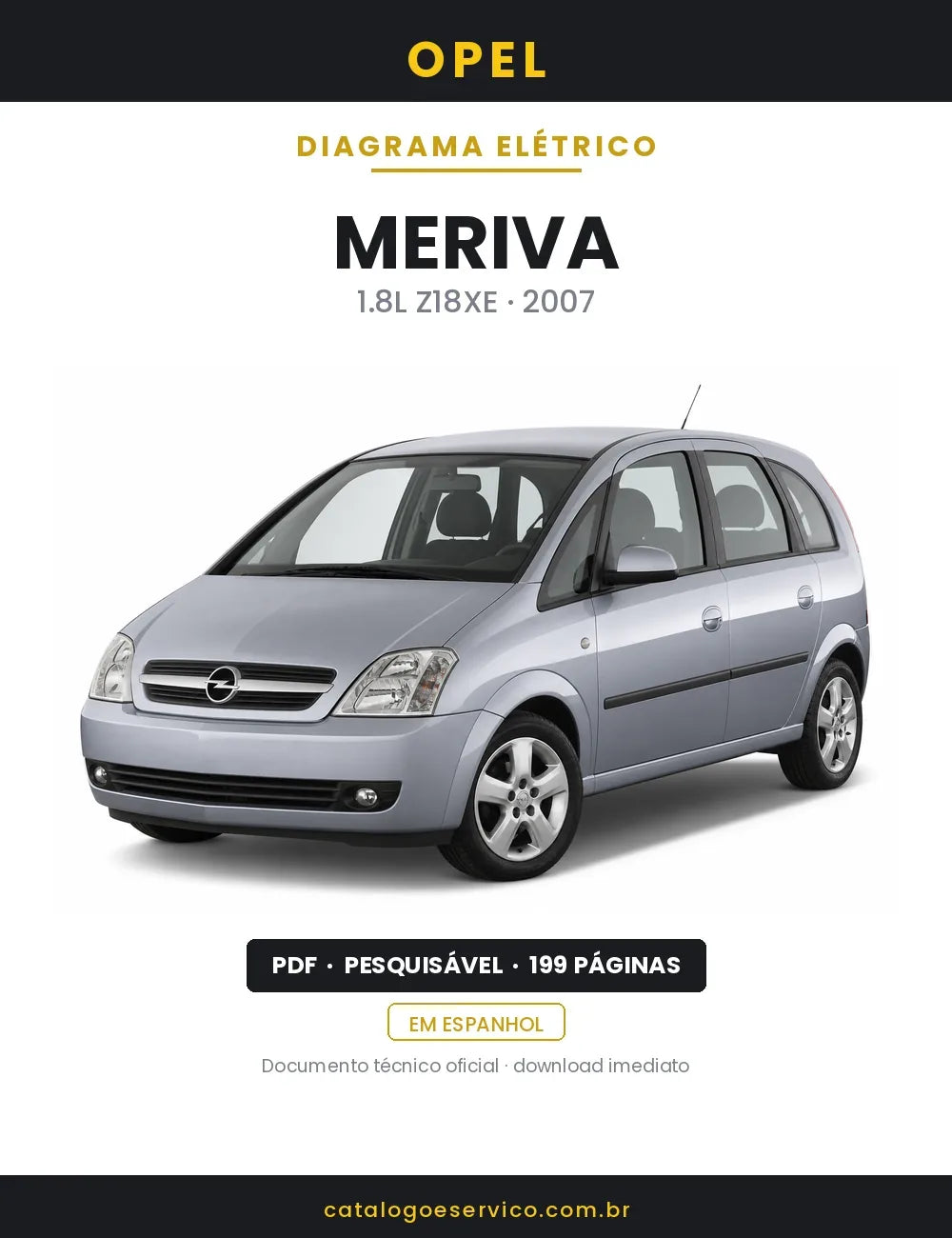 Diagrama Elétrico Opel Meriva — capa