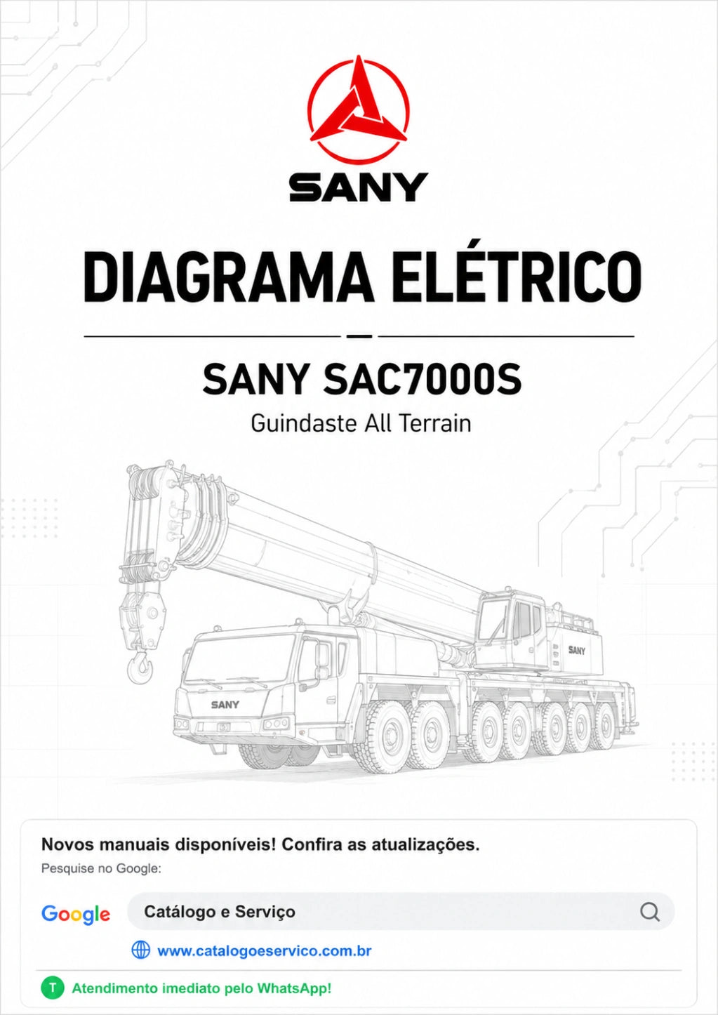 Diagrama Elétrico Sany SAC7000S - Guindaste All Terrain