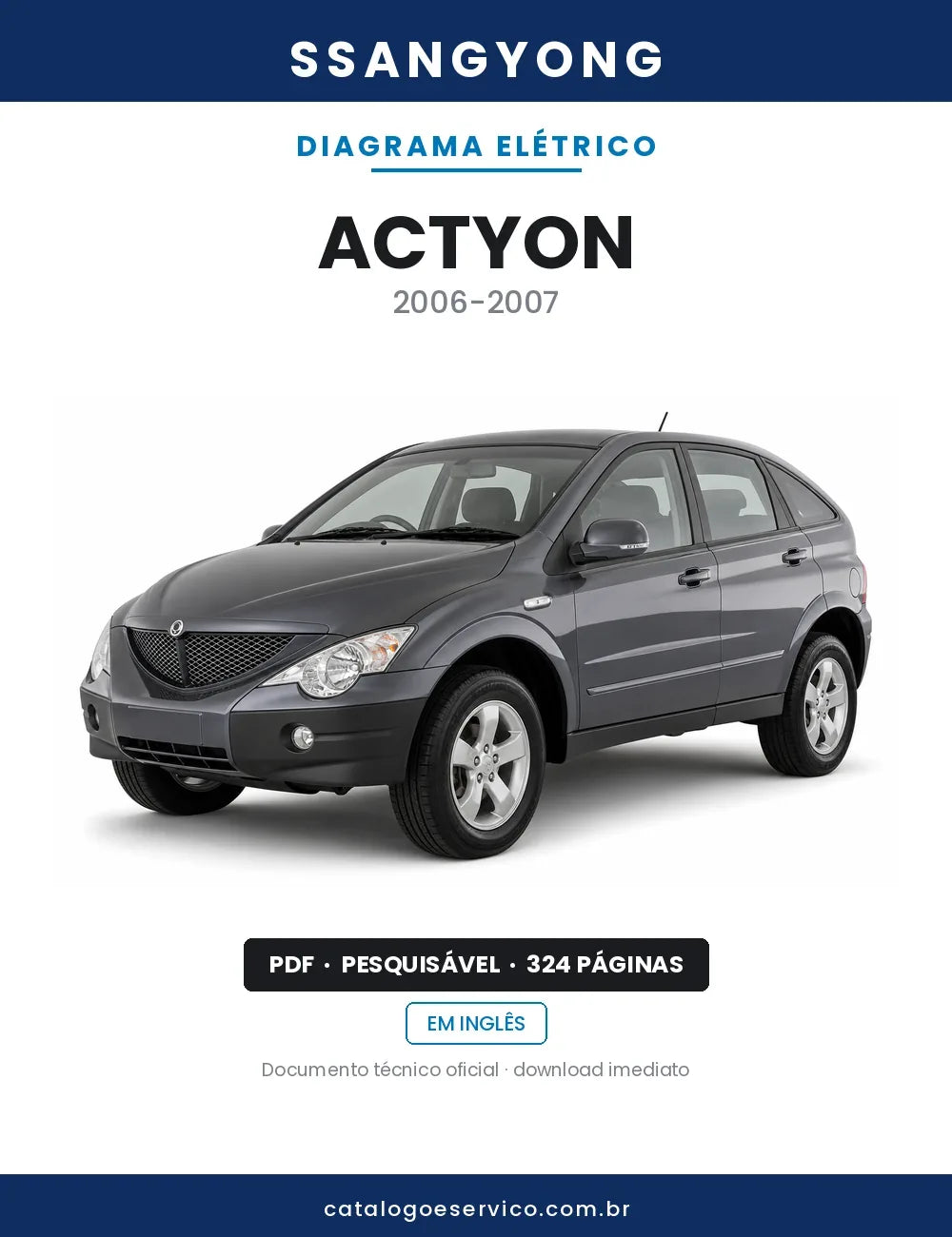 Diagrama Elétrico SsangYong Actyon — capa