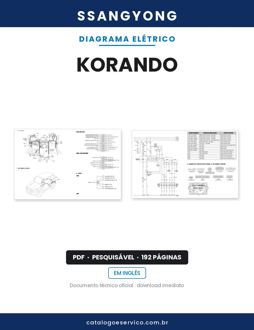 Diagrama Elétrico SsangYong Korando — capa