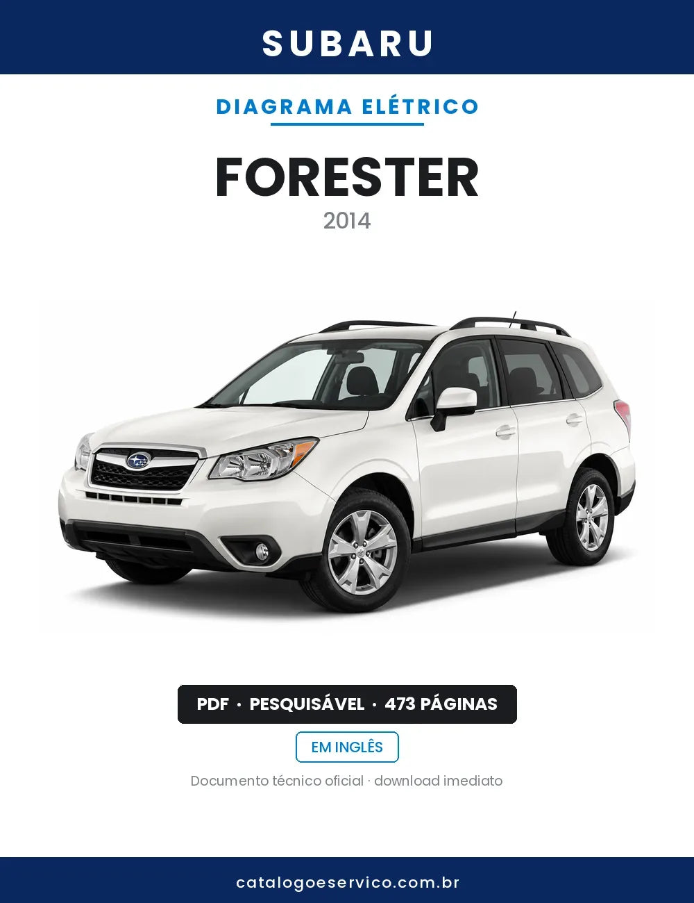 Diagrama Elétrico Subaru Forester — capa