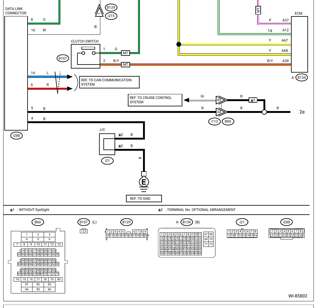 Diagrama Elétrico Subaru Impreza Sedan — prancha de circuito 4