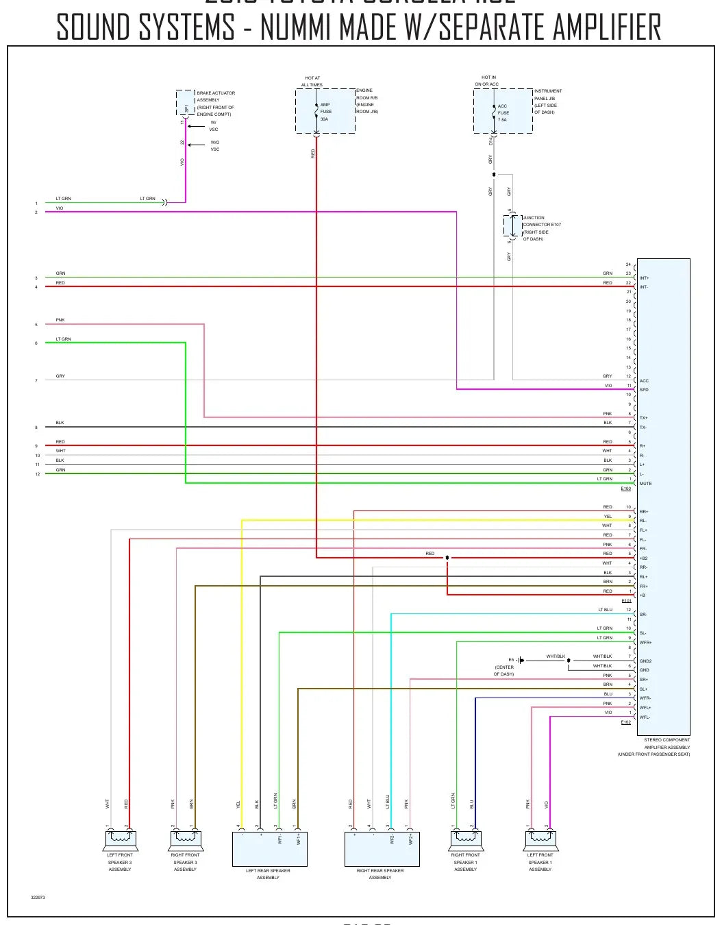 Diagrama Elétrico Toyota Corolla — prancha de circuito 1