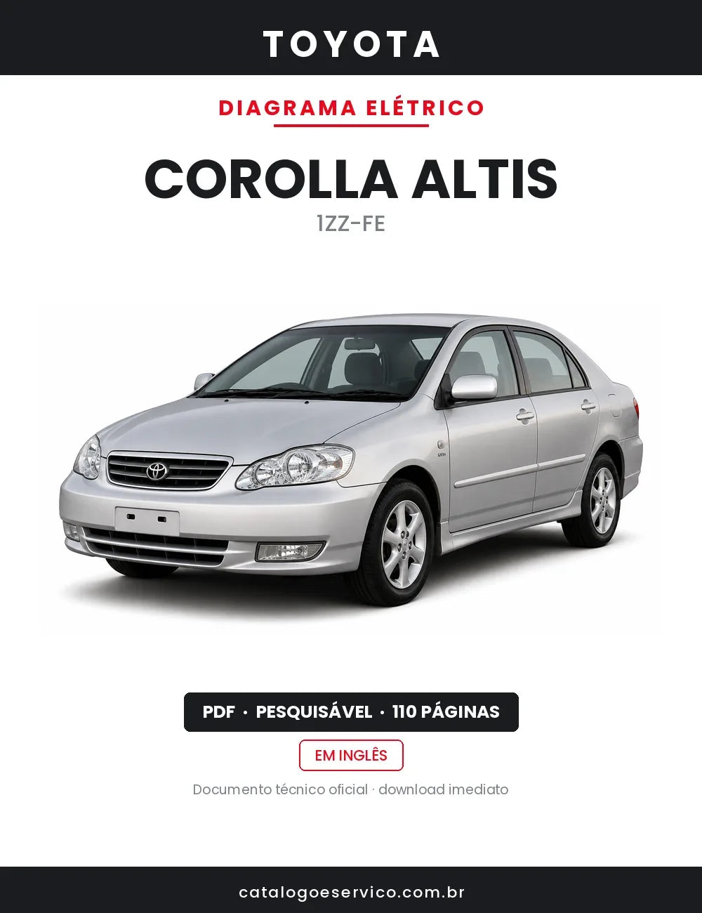Diagrama Elétrico Toyota Corolla Altis — capa
