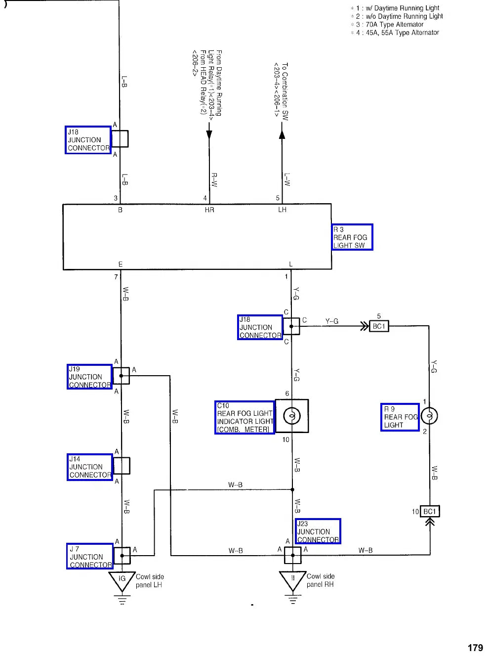 Diagrama Elétrico Toyota Hilux — prancha de circuito 1