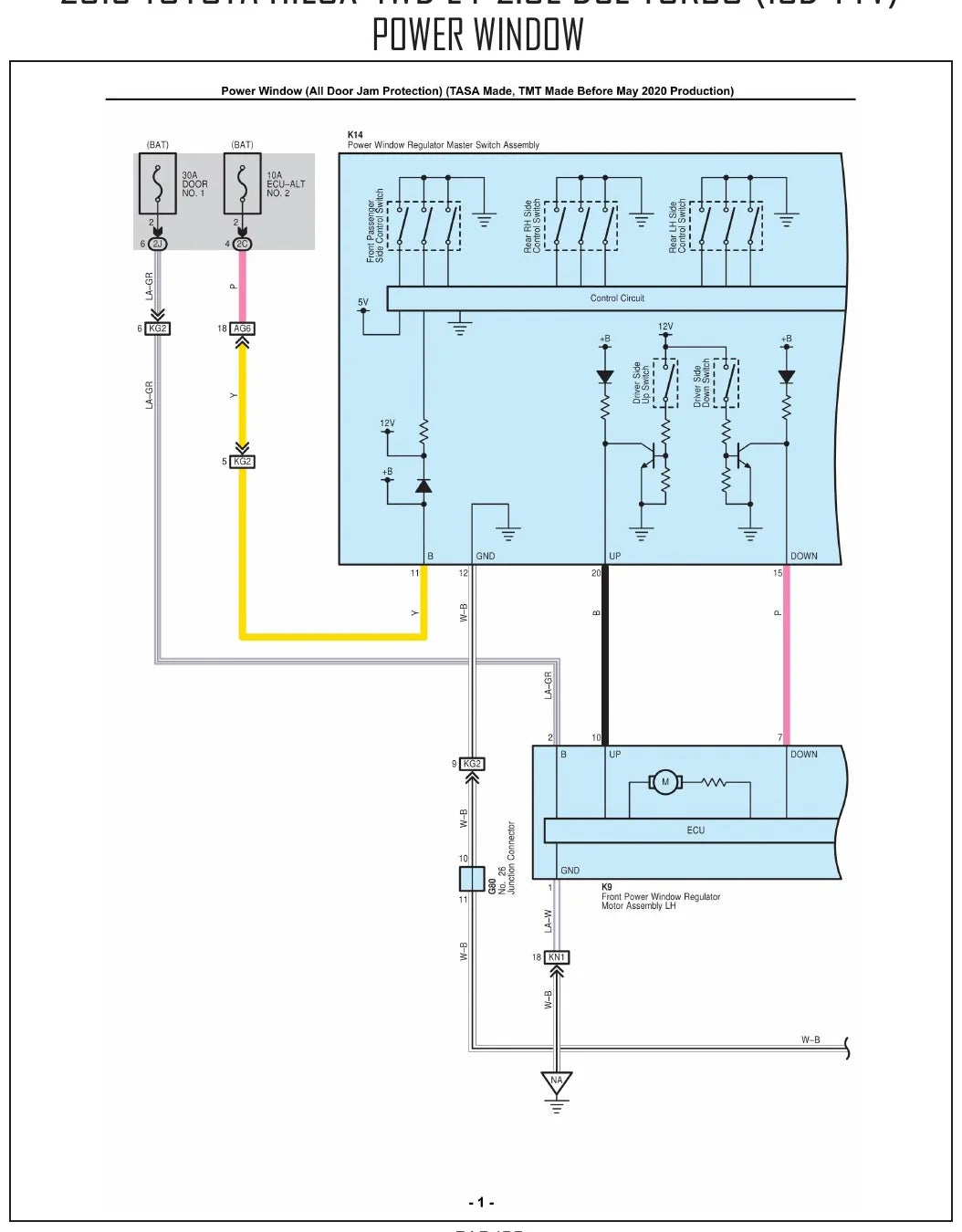Diagrama Elétrico Toyota Hilux — prancha de circuito 2