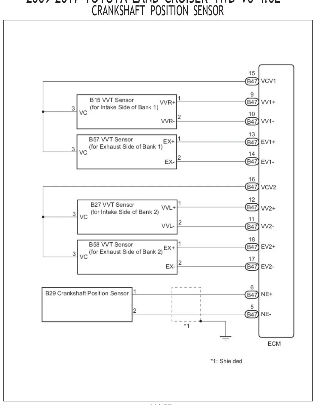 Diagrama Elétrico Toyota Land Cruiser — prancha de circuito 1