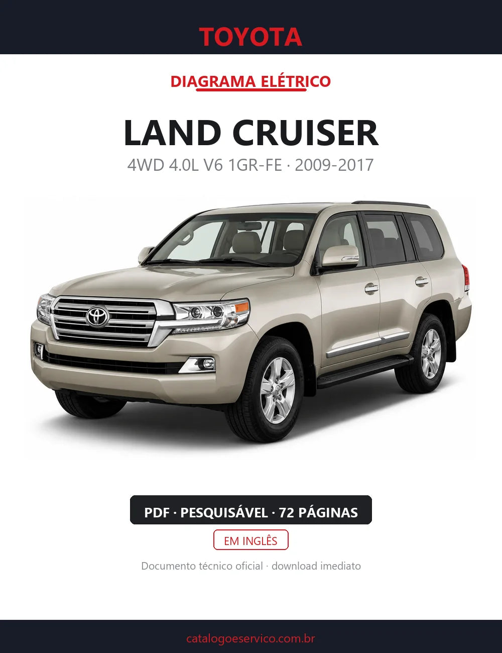 Diagrama Elétrico Toyota Land Cruiser — capa