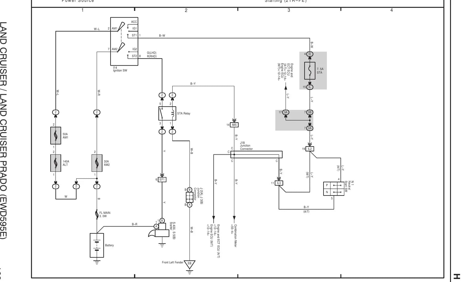 Diagrama Elétrico Toyota Land Cruiser Prado — prancha de circuito 2