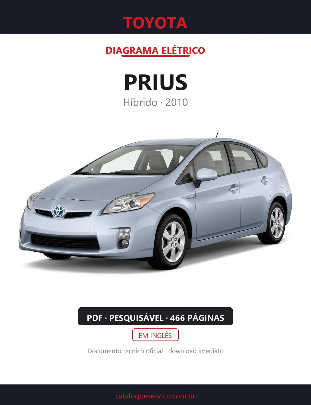 Diagrama Elétrico Toyota Prius — capa