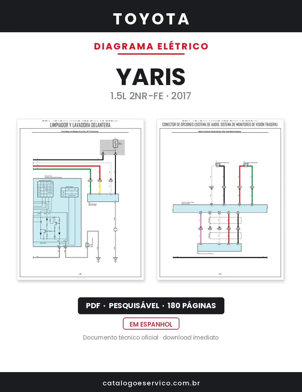 Diagrama Elétrico Toyota Yaris — capa