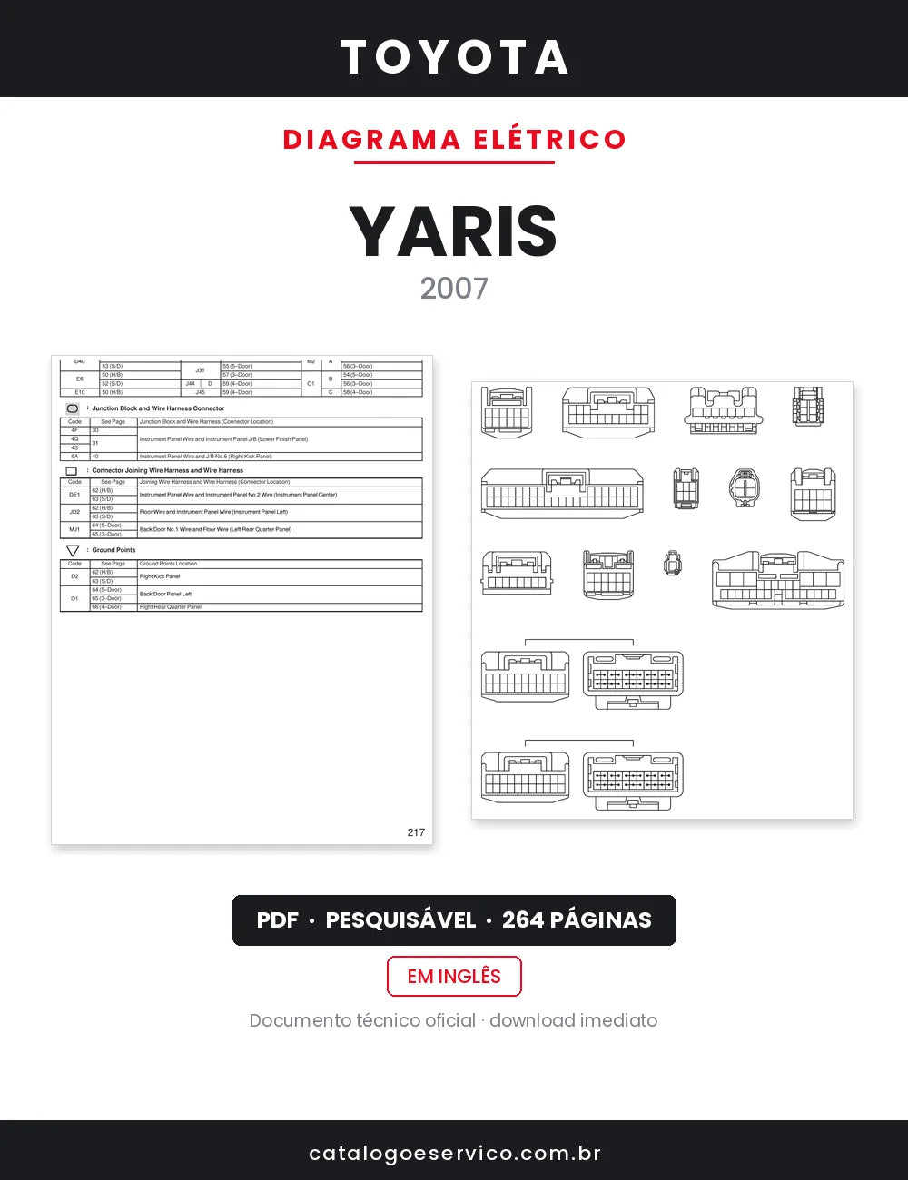 Diagrama Elétrico Toyota Yaris — capa