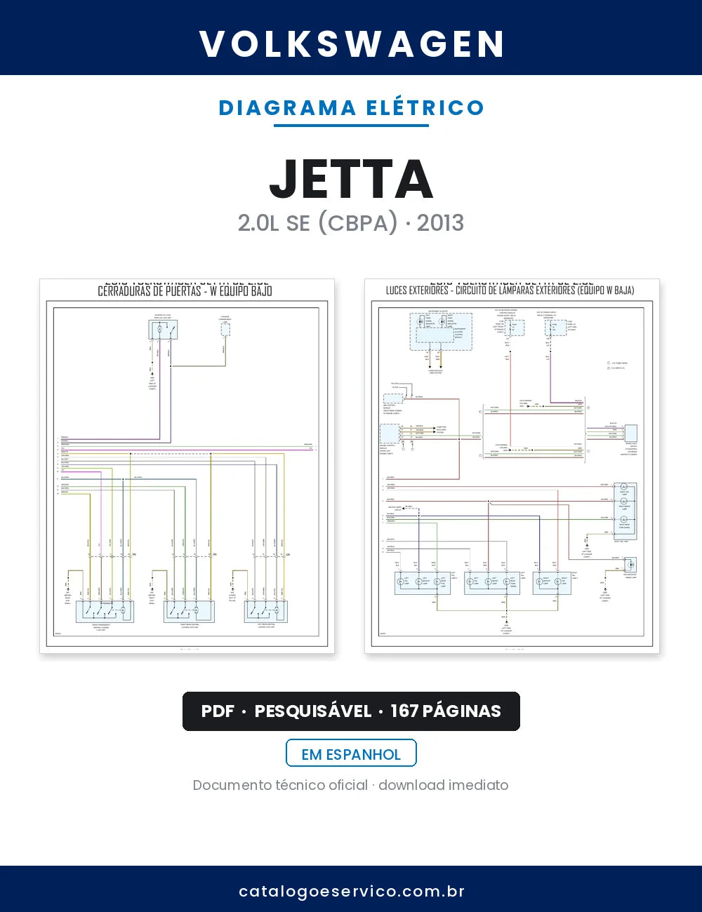 Diagrama Elétrico Volkswagen Jetta — capa