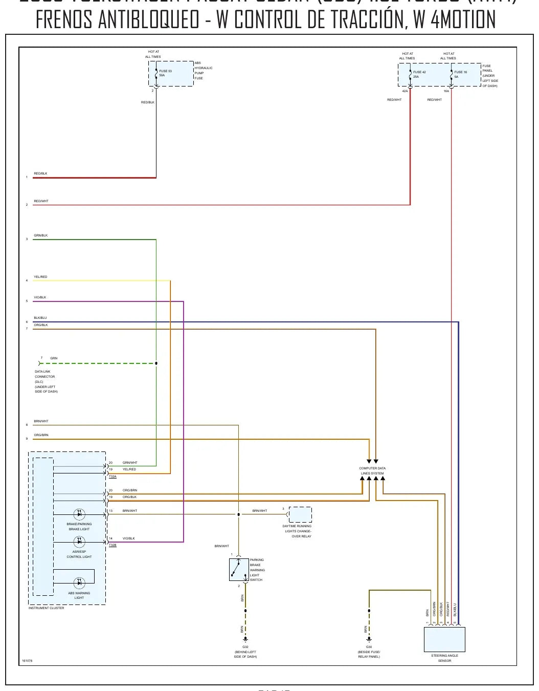 Diagrama Elétrico Volkswagen Passat — prancha de circuito 3