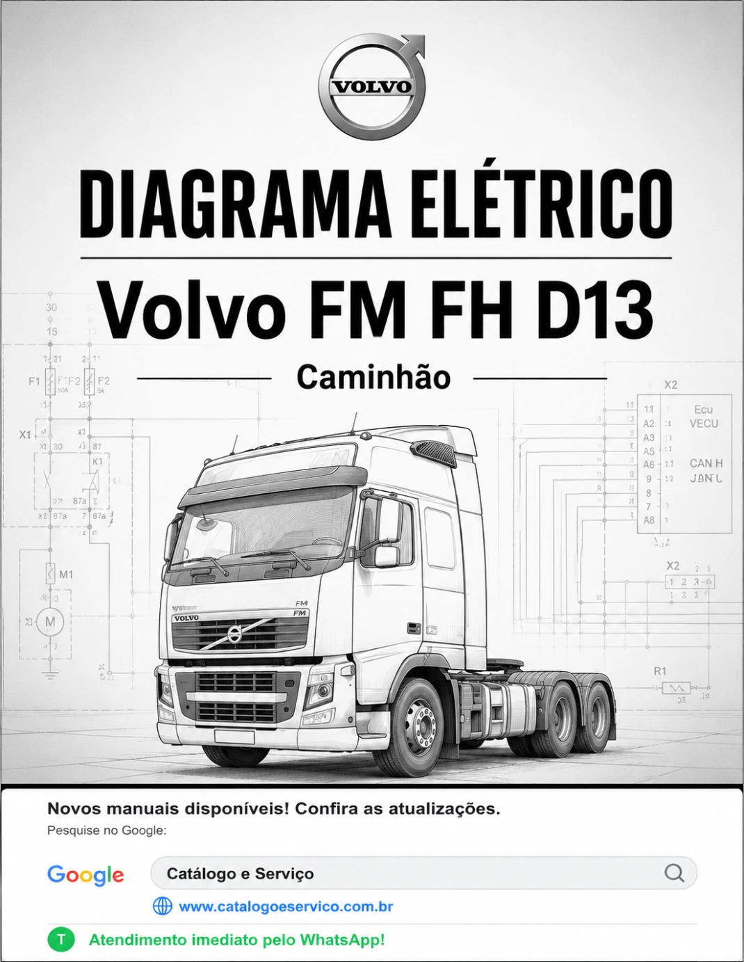 Diagrama Elétrico Volvo FM FH D13 - Caminhão
