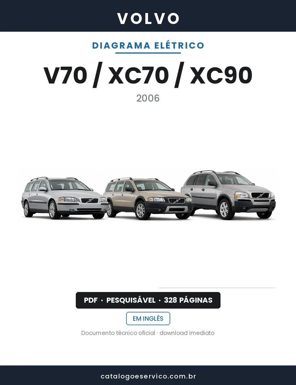 Diagrama Elétrico Volvo V70 / XC70 / XC90 — capa