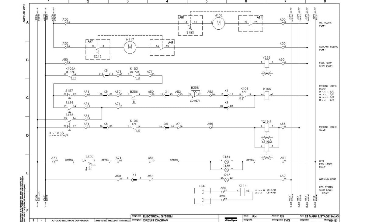 Diagramas e Desenhos Boltec MC Atlas Copco Perfuratriz de Rocha - página estratégica 2