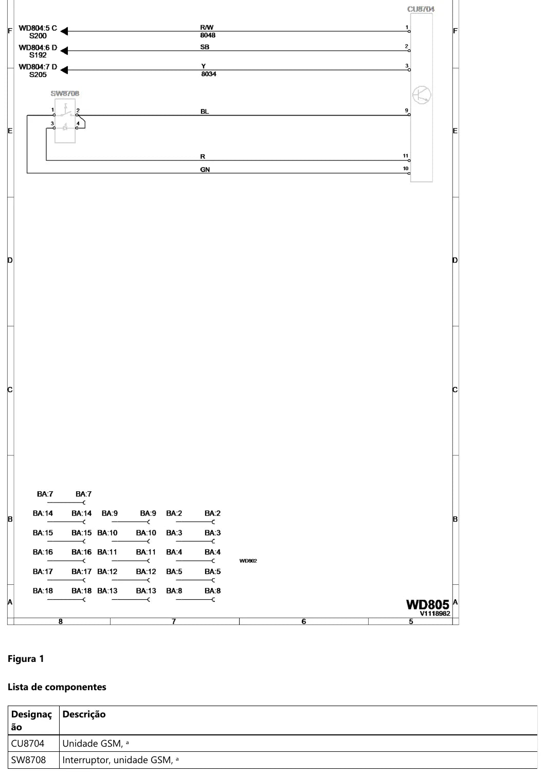 Prancha de diagrama elétrico e hidráulico — Volvo A30F (amostra 2 de 2)