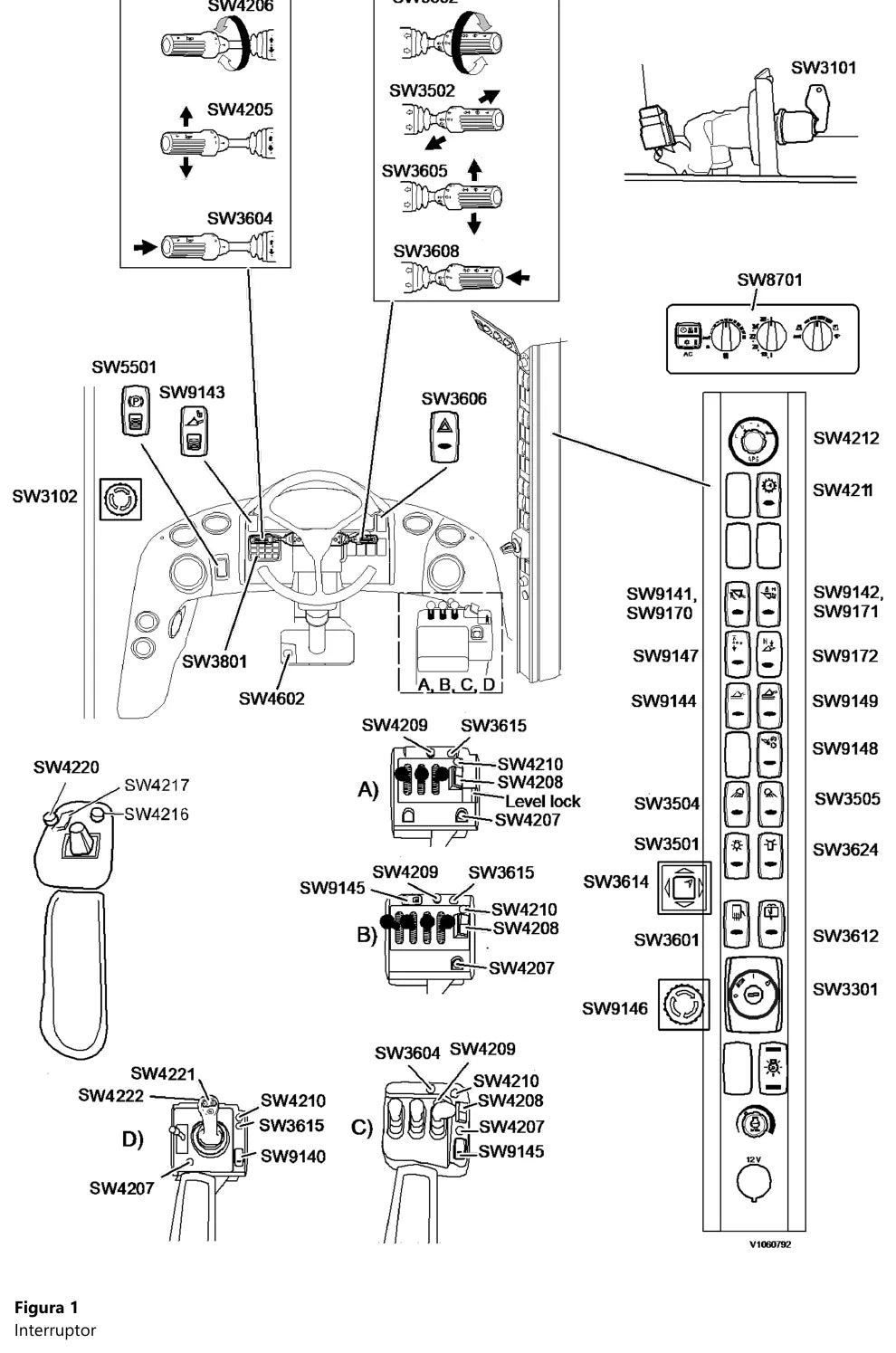 Prancha de diagrama elétrico e hidráulico — Volvo L120F (amostra 1 de 2)
