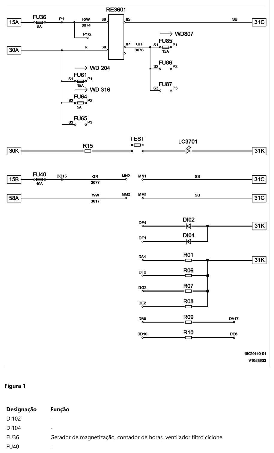 Prancha de diagrama elétrico e hidráulico — Volvo L180F (amostra 2 de 2)