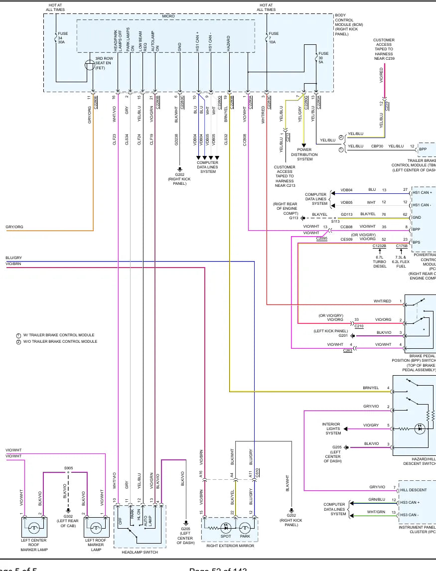 Diagramas Elétricos Ford F-350 Super Duty 6.7L Diesel 2020 — segunda página interna do documento