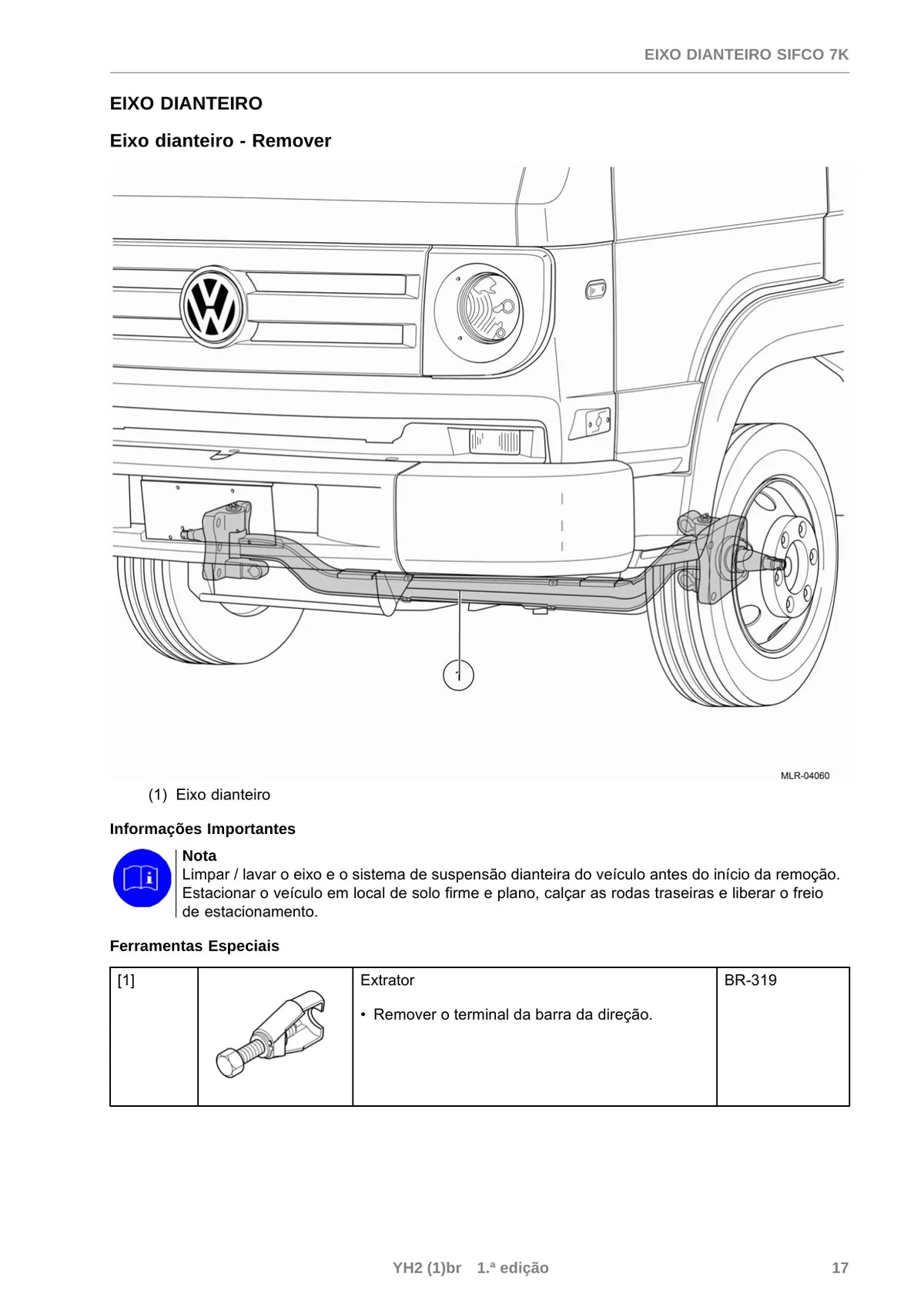 Sifco Eixo Dianteiro 7K — eixo, figura técnica 1
