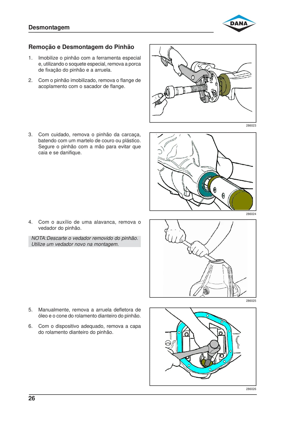 Dana Eixo Diferencial 267 70 — eixo, figura técnica 3