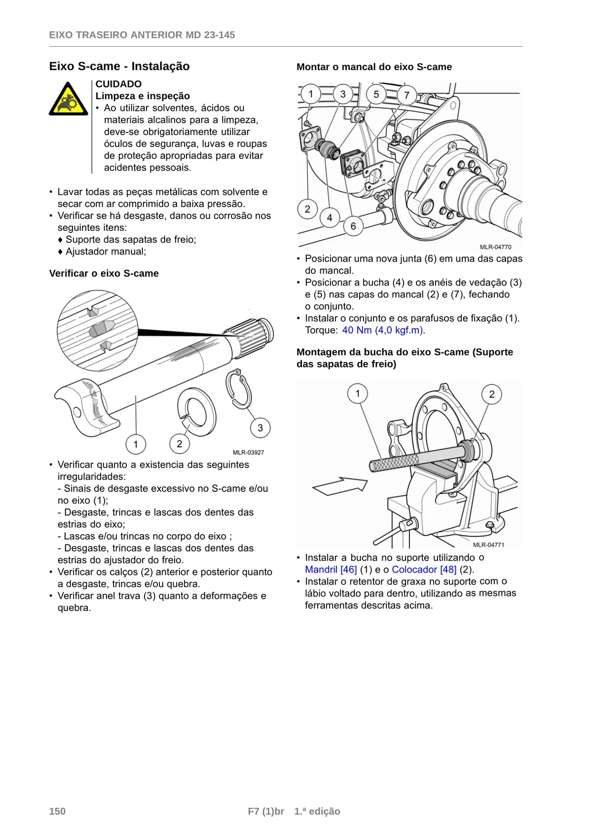Eixo Traseiro Anterior MD 23 145 — eixo, figura técnica 4