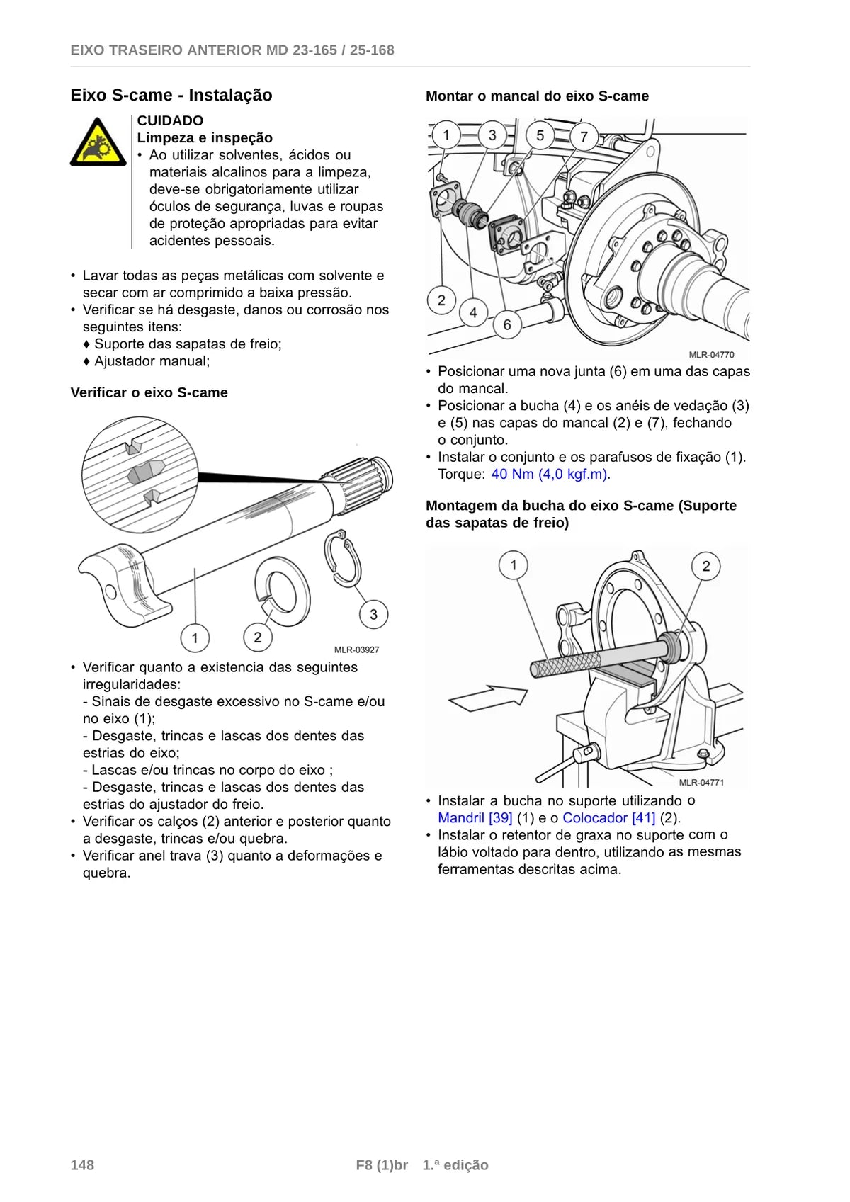 Eixo Traseiro MD 23 165 25 168 — eixo, figura técnica 4