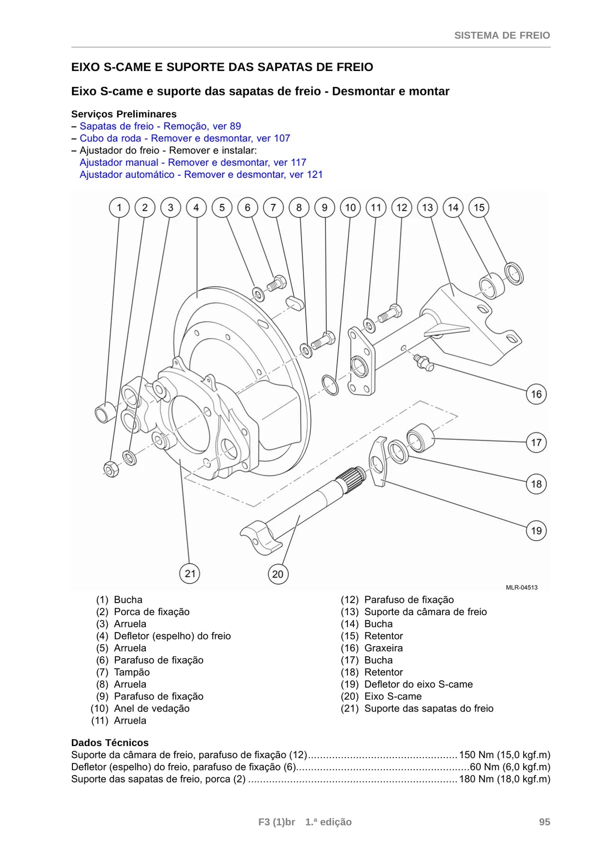 Eixo Traseiro RS23 155, 23 158 — eixo, figura técnica 2