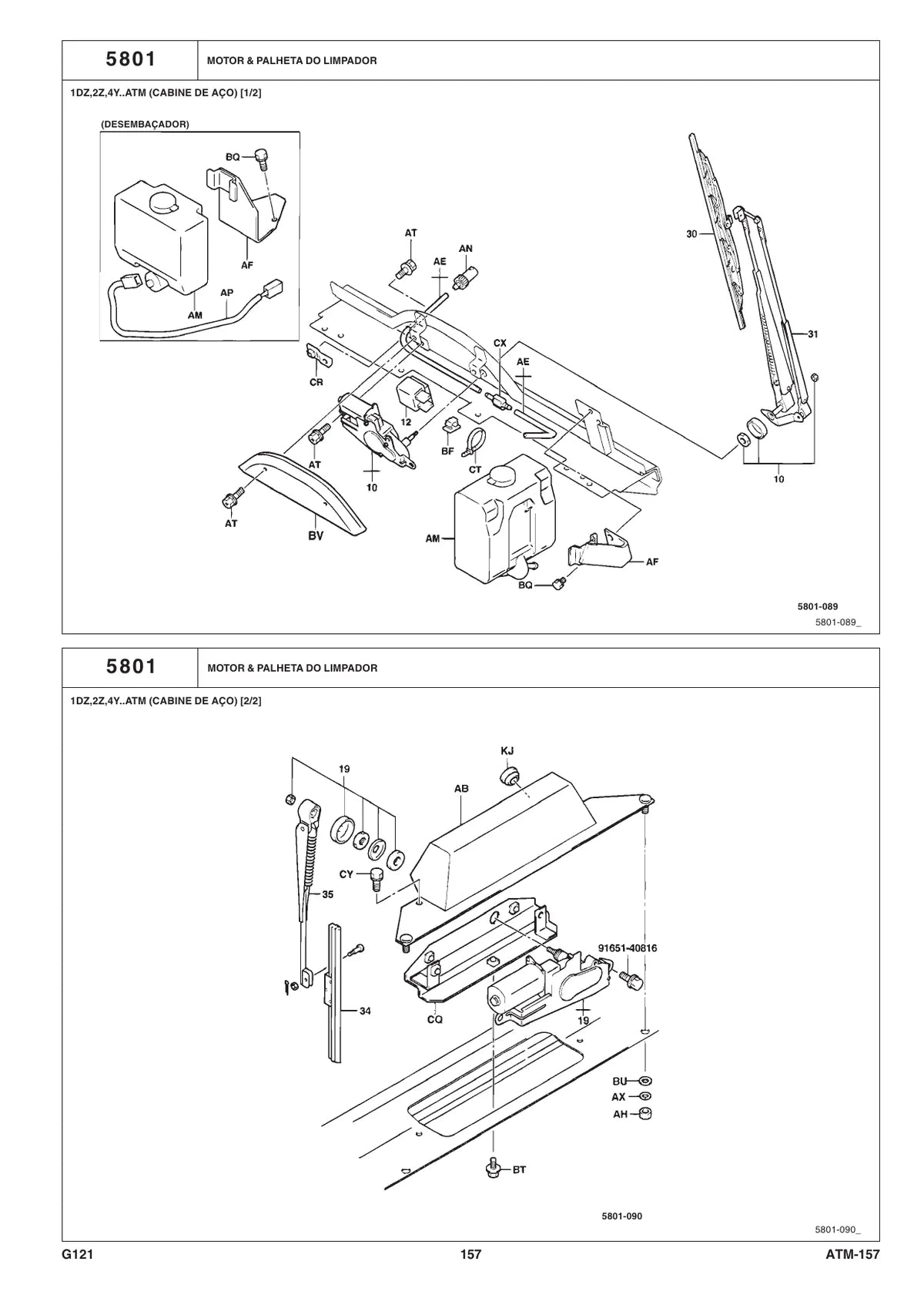 Toyota Empilhadeira 42 7FG15,18,20,25 — empilhadeira, vista explodida 3