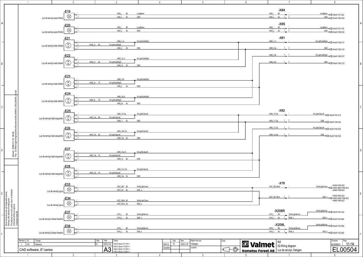 Valtra Valmet Komatsu · 890.3 — veículo, figura técnica 3