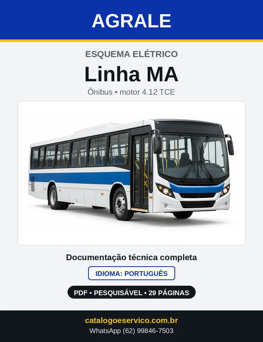 Capa do Esquema Elétrico Agrale Linha MA em PDF