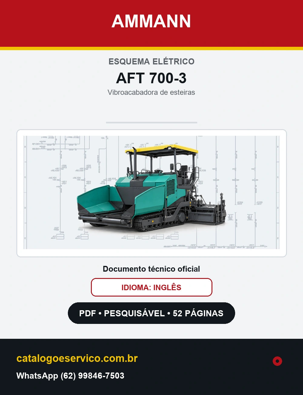 Esquema Elétrico Ammann AFT 700-3 — capa
