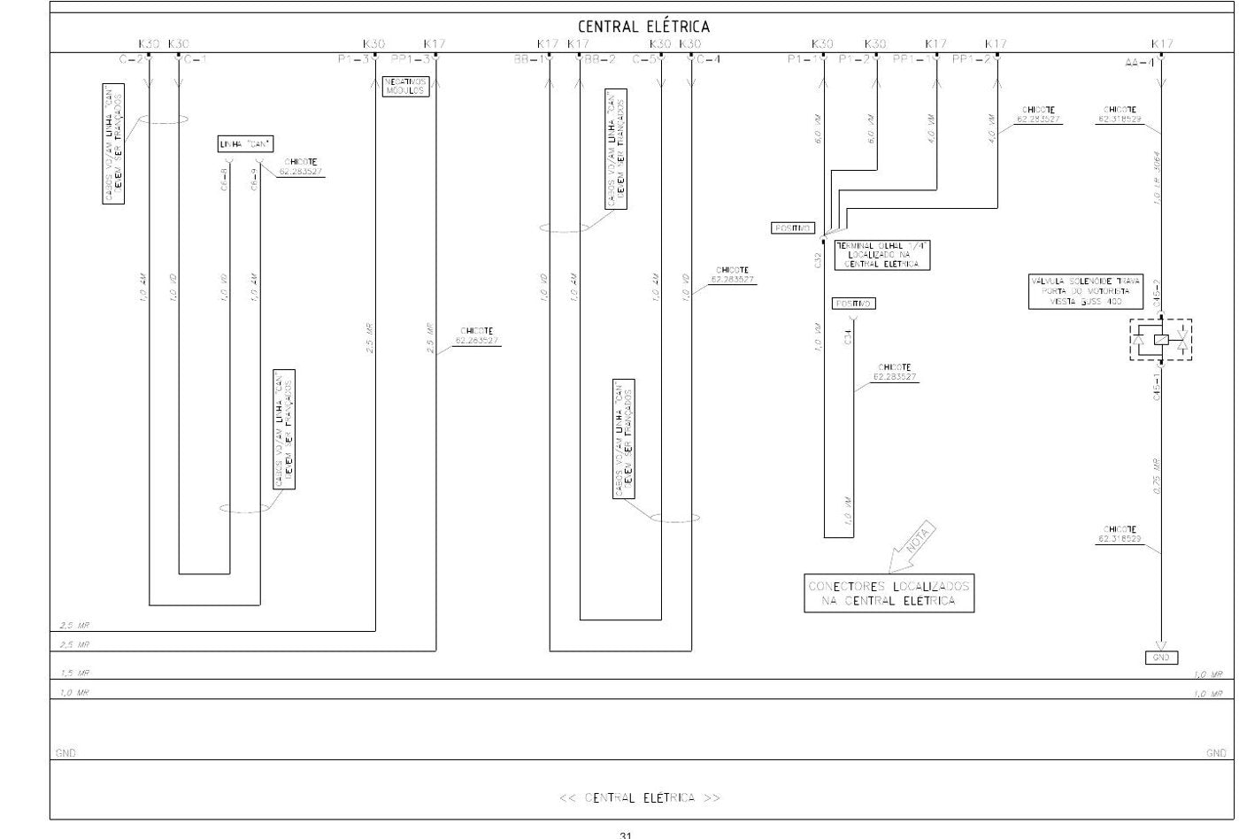 Esquema Elétrico Busscar Vissta Buss 360/400 (sistema Thoreb) — 360/400 e o multiplex Thoreb decifrado - diagrama 1