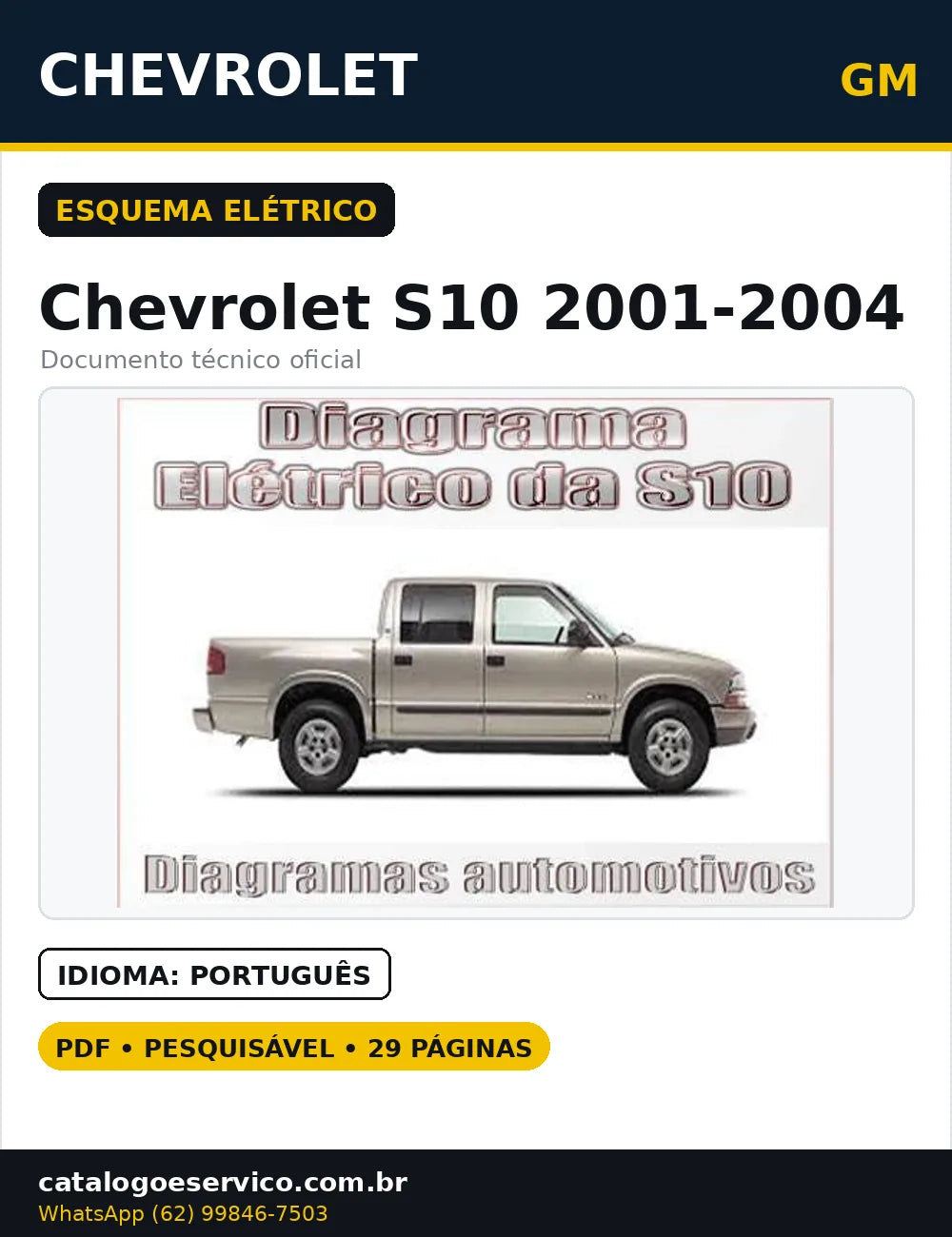 Esquema Elétrico Chevrolet S10 2001 A 2004